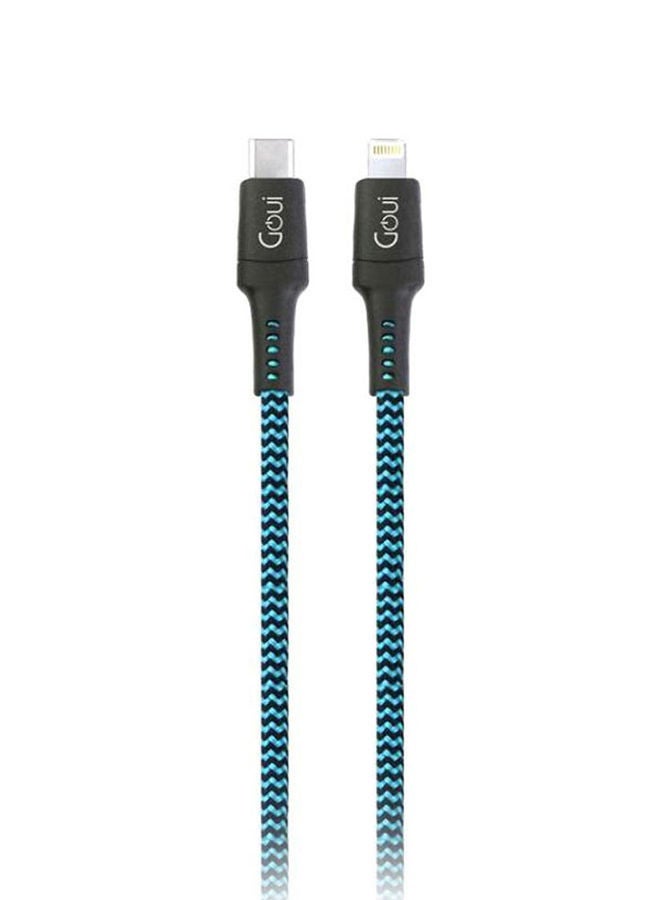 8PIN Ultra Fast Charging Cable 150cm Blue/Black