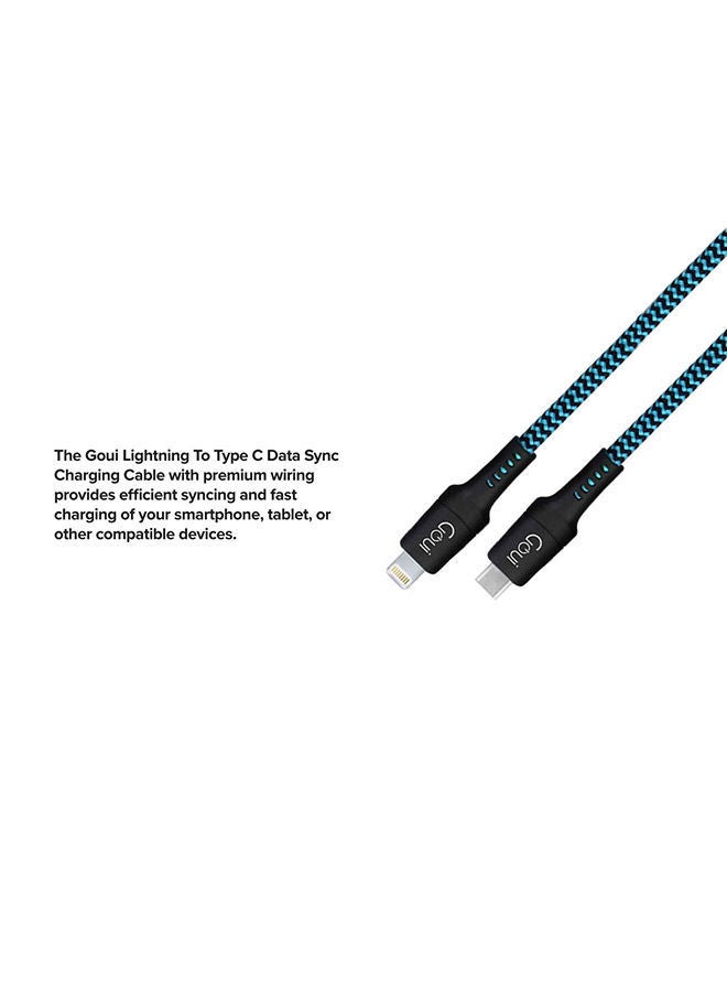 8PIN Ultra Fast Charging Cable 150cm Blue/Black