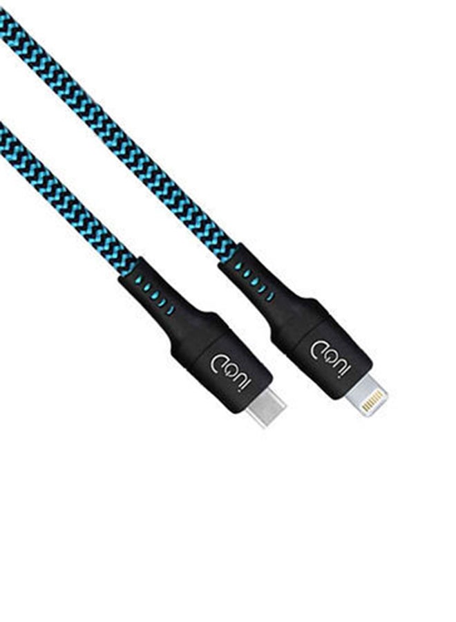 8PIN Ultra Fast Charging Cable 150cm Blue/Black