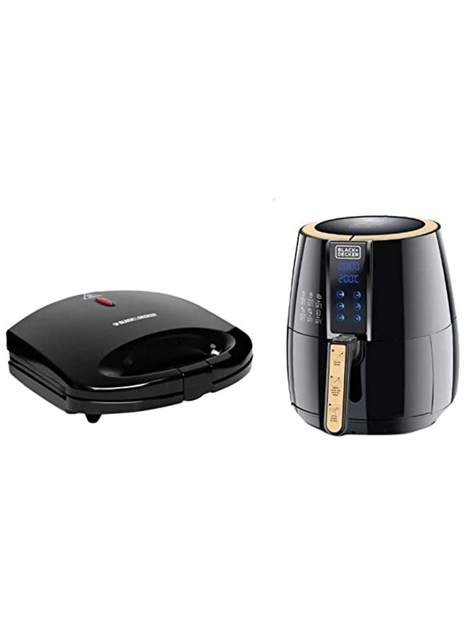 بلاك اند ديكر مقلاة هوائية رقمية آيرو فراي 4.0 L 1500.0 W Af400-B5 أسود / بيج - Image 3