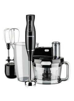 TORNADO Hand Blender, Food Processor, Whisk thb-1000mk Black/Silver  - Image 1