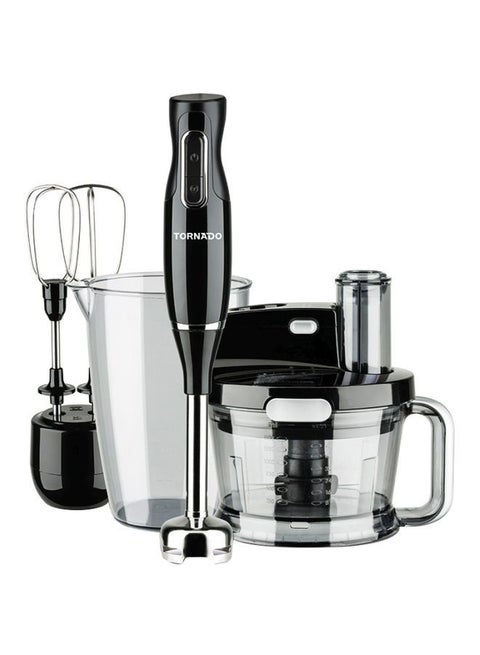 خلاط يدوي محضرة طعام مضرب بيض thb-1000mk أسود/فضي