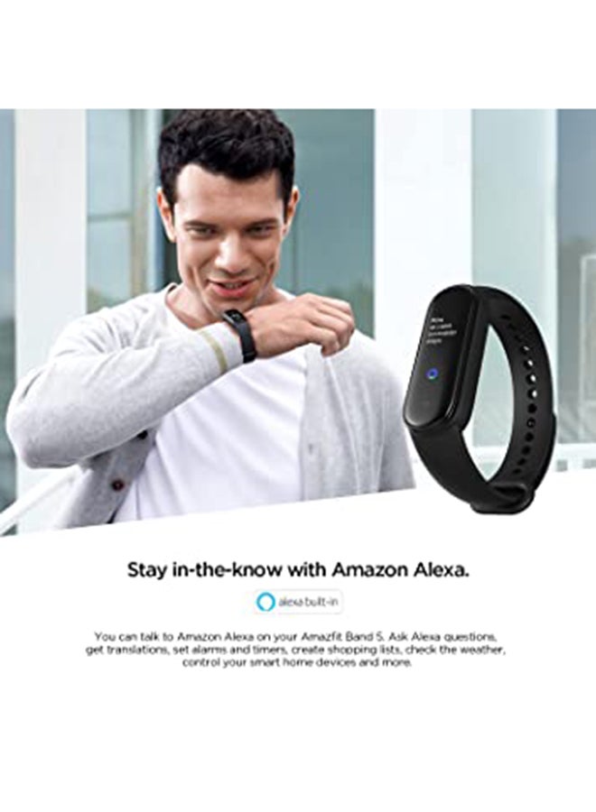 Amazfit - Band 5 Fitness Tracker With Blood Oxygen Meter Midnight Black - Image 1