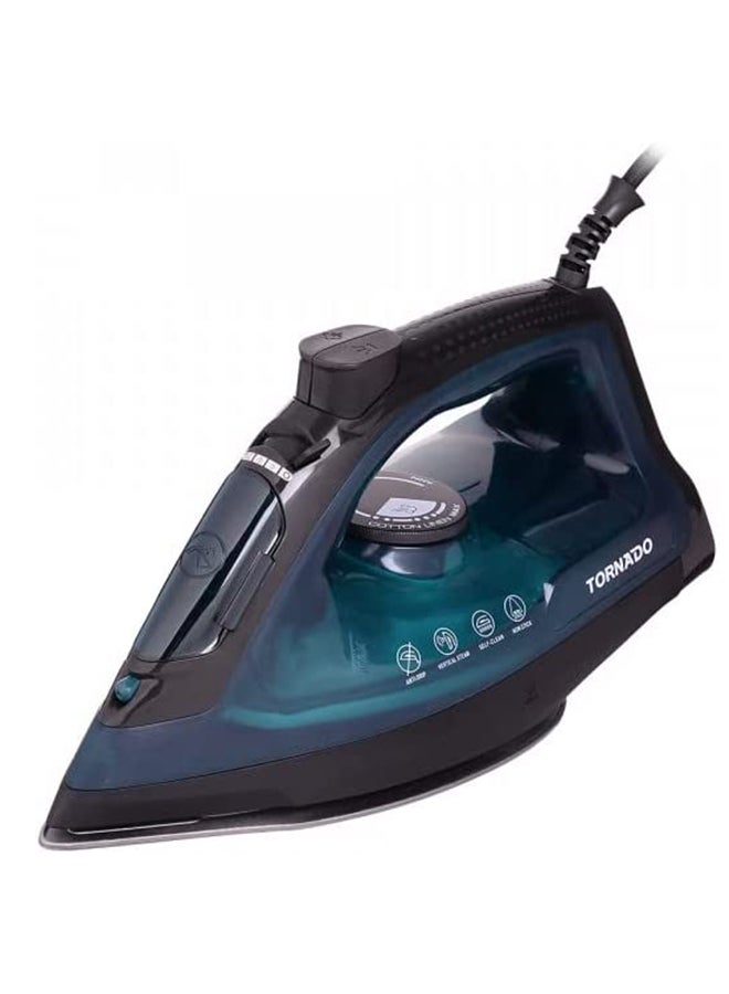 TORNADO Steam Iron Ceramic Soleplate 330 ml 2000 W TST-SE2000 Turquoise  - Image 3