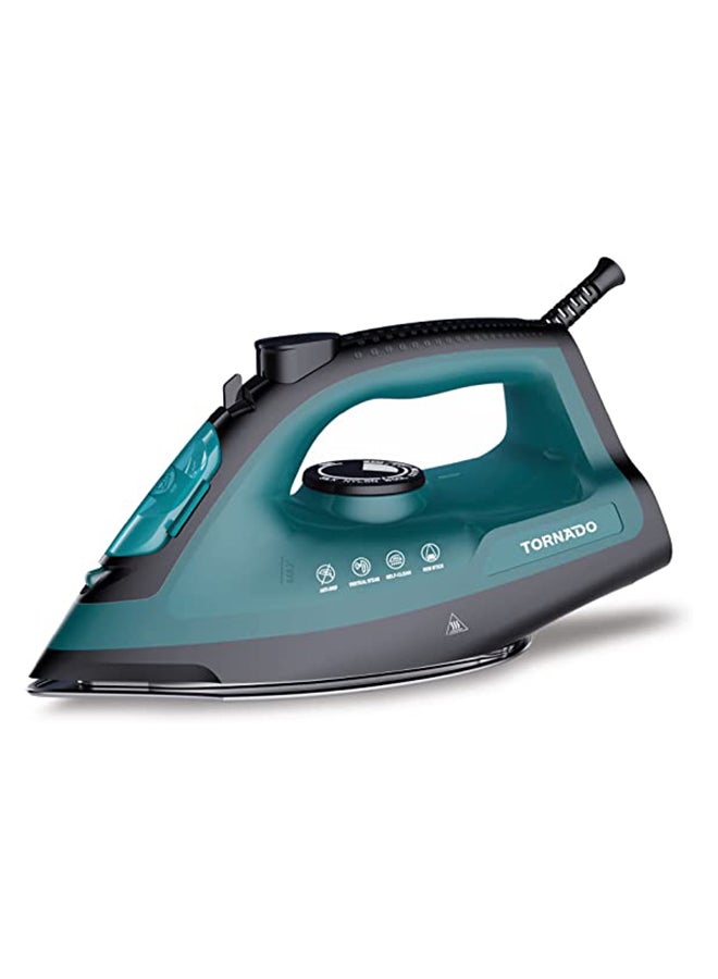 TORNADO Steam Iron Ceramic Soleplate 330 ml 2000 W TST-SE2000 Turquoise  - Image 4