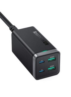 RAVPOWER RP-PC136 PD Pioneer 65W 4-Port Wall Charger black  - Image 1