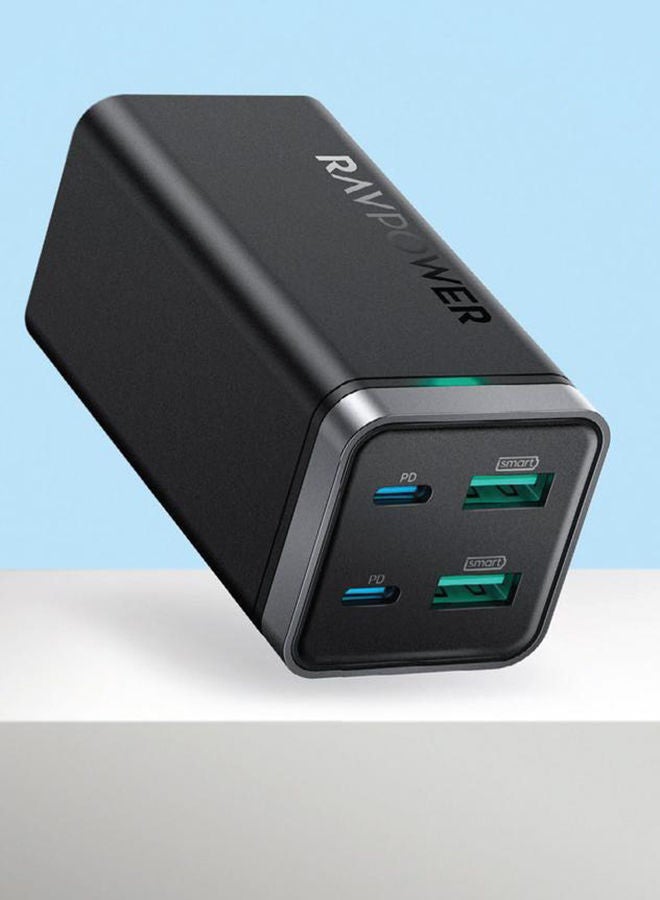 RAVPOWER RP-PC136 PD Pioneer 65W 4-Port Wall Charger black  - Image 3