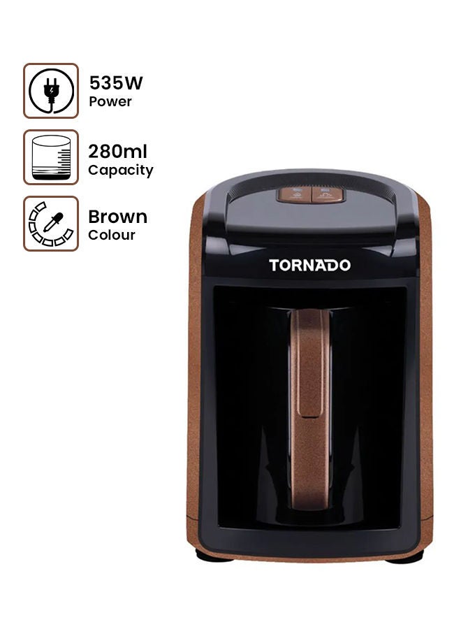 TORNADO Automatic Turkish Coffee Maker 280.0 ml 535.0 W TCME-100-MILK Brown - Image 1