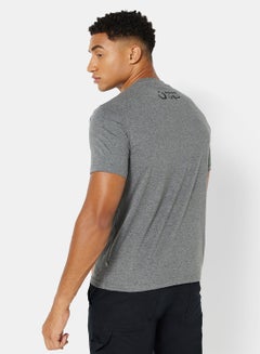 noon Merchandise T-Shirt For Men Dark Grey Melange  - Image 2