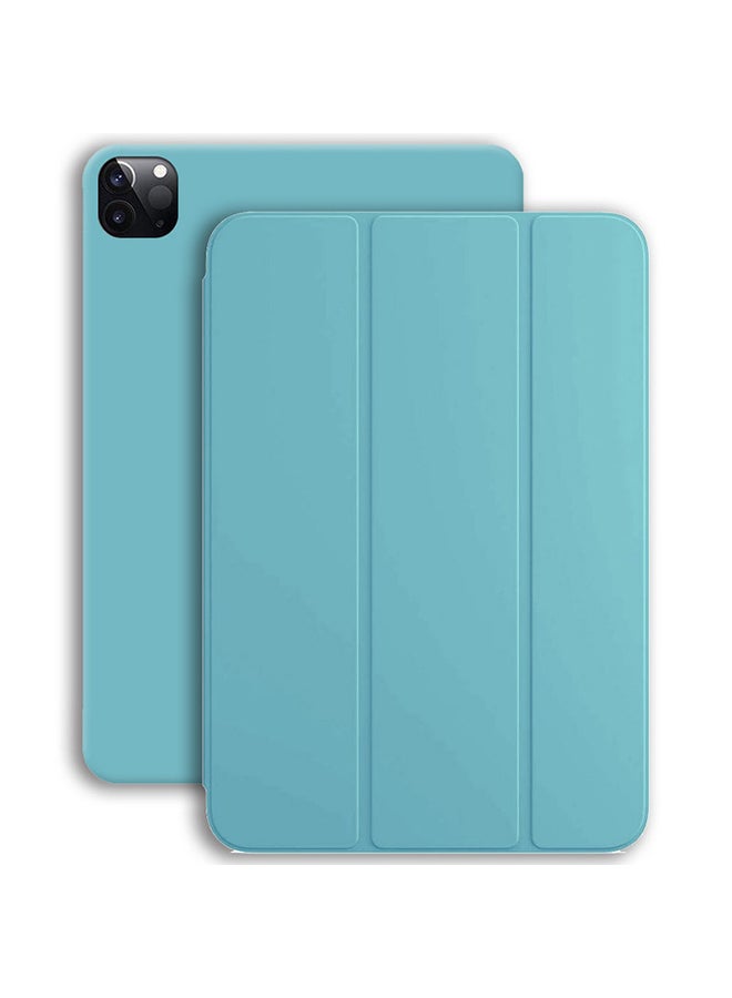 MARGOUN iPad Pro 12.9-inch Case (2020) Leather Folio Stand Folding Cover Compatible with Apple iPad Pro 12.9" (4th) Generation Blue  - Image 2