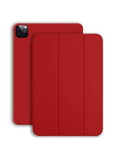 MARGOUN iPad Pro 12.9-inch Case (2020) Leather Folio Stand Folding Cover Compatible with Apple iPad Pro 12.9" (4th) Generation Red  - Image 2