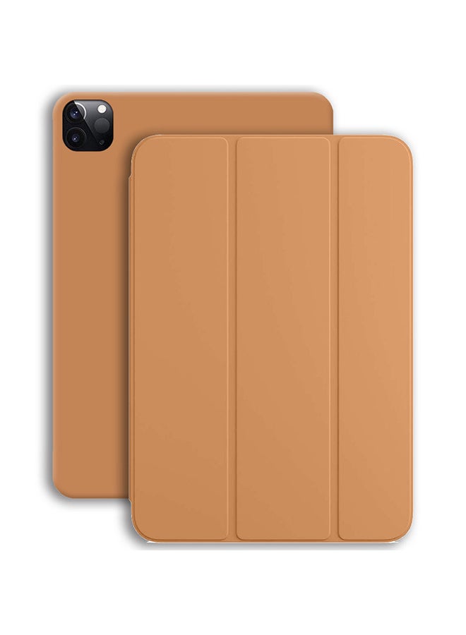 MARGOUN iPad Pro 12.9-inch Case (2020) Leather Folio Stand Folding Cover Compatible with Apple iPad Pro 12.9" (4th) Generation Brown - Image 2