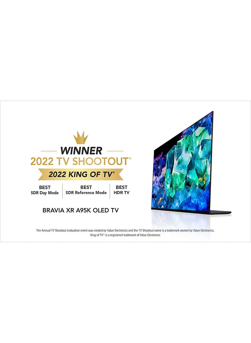 سوني - شاشة 65 بوصة QD-OLED 4K UHD HDR Master Series BRAVIA Core مع تلفزيون Google الذكي HDMI 2.1 وميزات حصرية لطراز PlayStation 5 2022 - Image 1