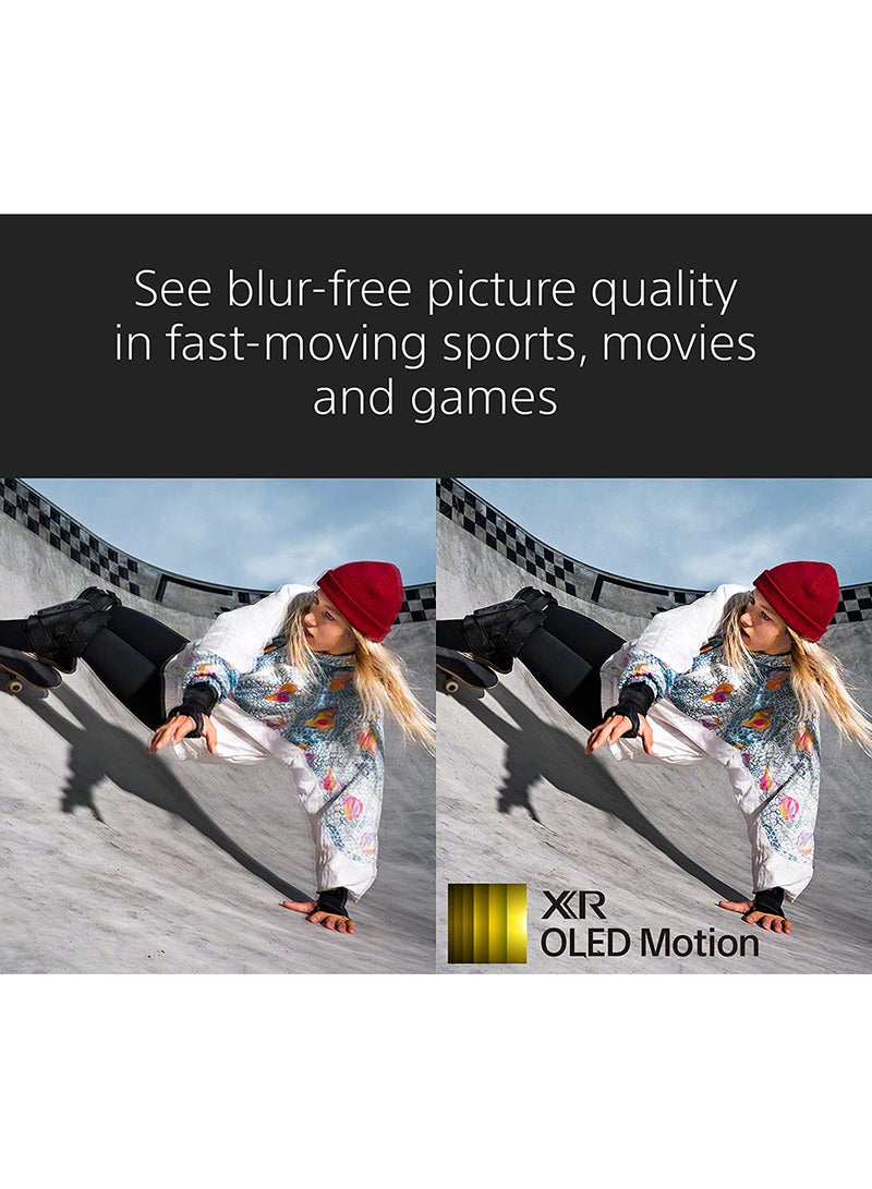 سوني - شاشة 65 بوصة QD-OLED 4K UHD HDR Master Series BRAVIA Core مع تلفزيون Google الذكي HDMI 2.1 وميزات حصرية لطراز PlayStation 5 2022 - Image 1