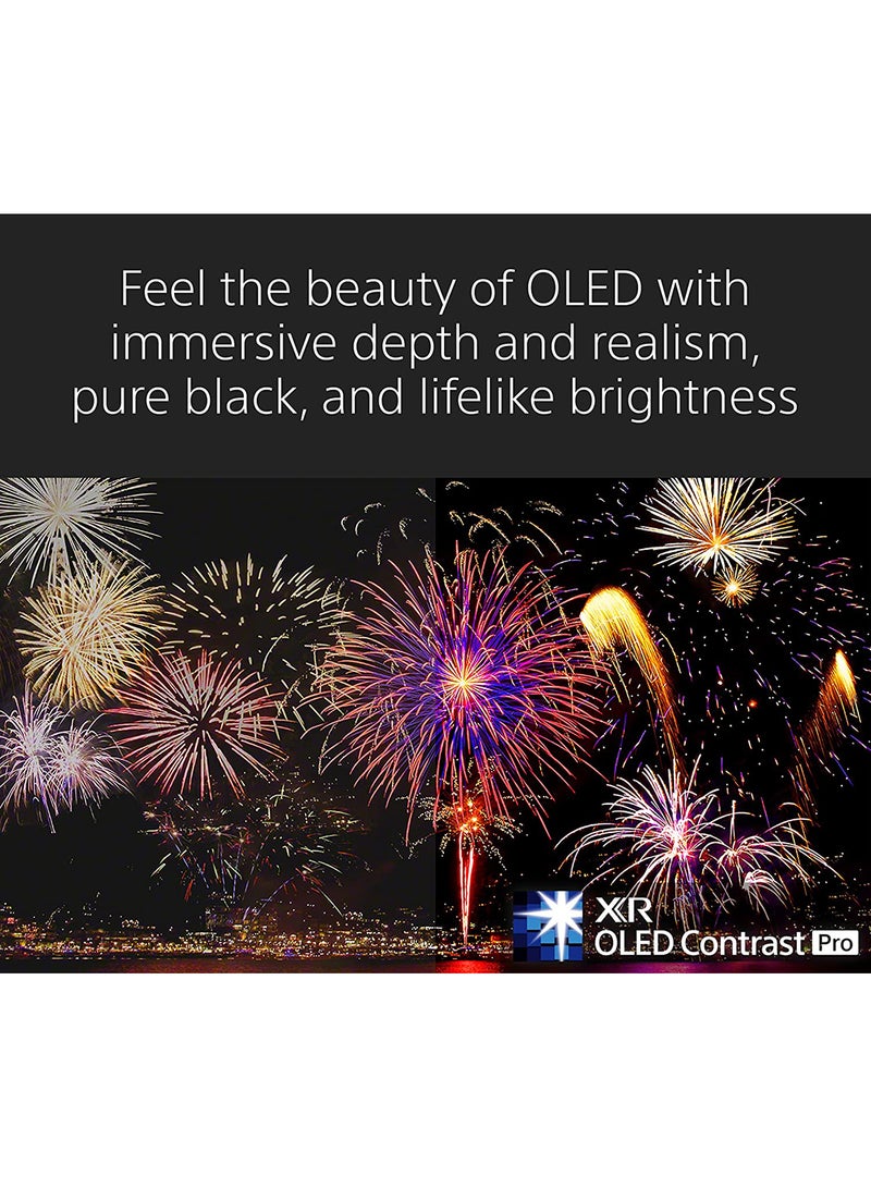 سوني - شاشة 65 بوصة QD-OLED 4K UHD HDR Master Series BRAVIA Core مع تلفزيون Google الذكي HDMI 2.1 وميزات حصرية لطراز PlayStation 5 2022 - Image 1