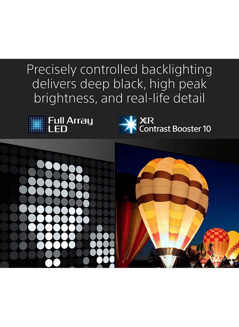 75 Inch 4K UHD HDR Full Array LED BRAVIA Core With Smart Google TV HDMI 2.1 And Exclusive Features For The PlayStation 5 2022 Model XR-75X90K Black