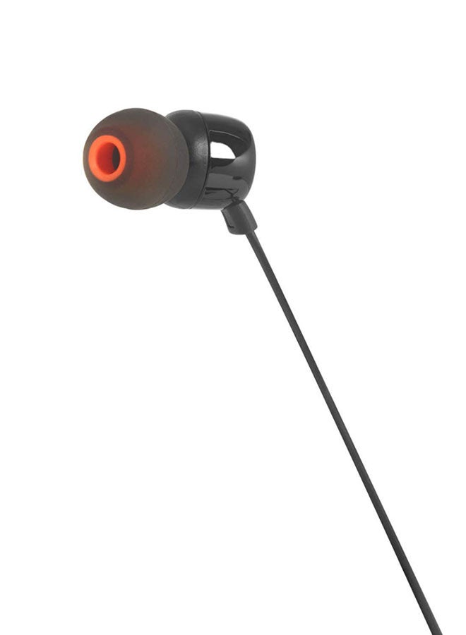 JBL - Tune 110 Wired In-Ear Headphones - Deep Pure Bass - 1-Button Remote - Tangle Free Cable - Ultra Comfort Fit Black - Image 1