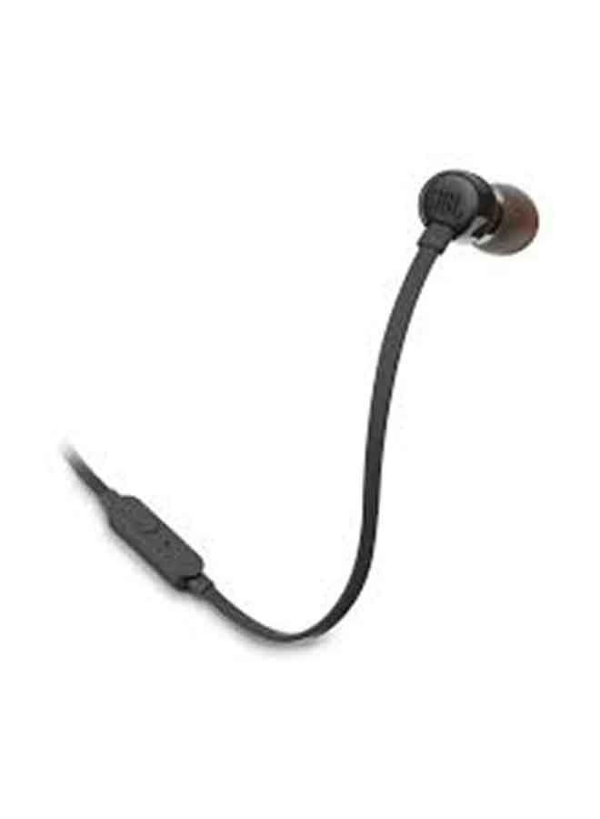 JBL - Tune 110 Wired In-Ear Headphones - Deep Pure Bass - 1-Button Remote - Tangle Free Cable - Ultra Comfort Fit Black - Image 1