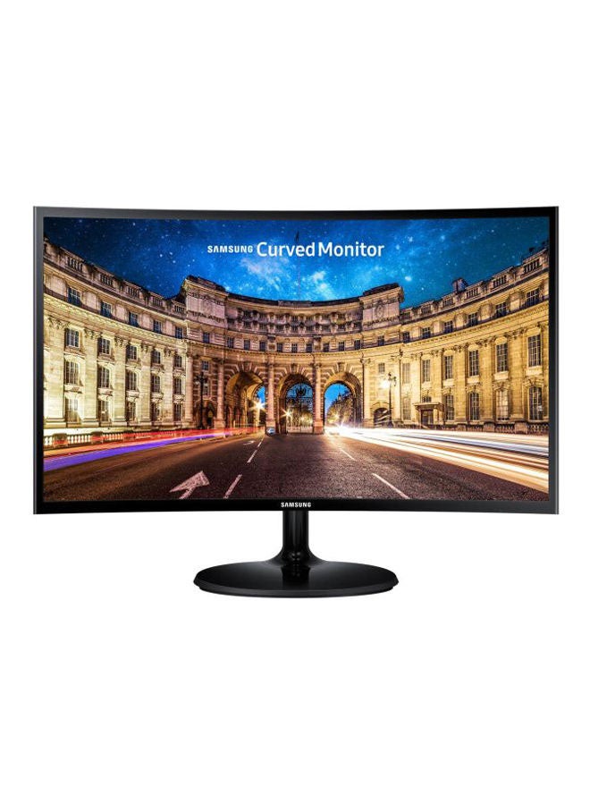 Samsung - 24-Inch Essential Samsung Curved Monitor with the Deeply Immersive Viewing Experience LC24F390FHMXUE Black - Image 1
