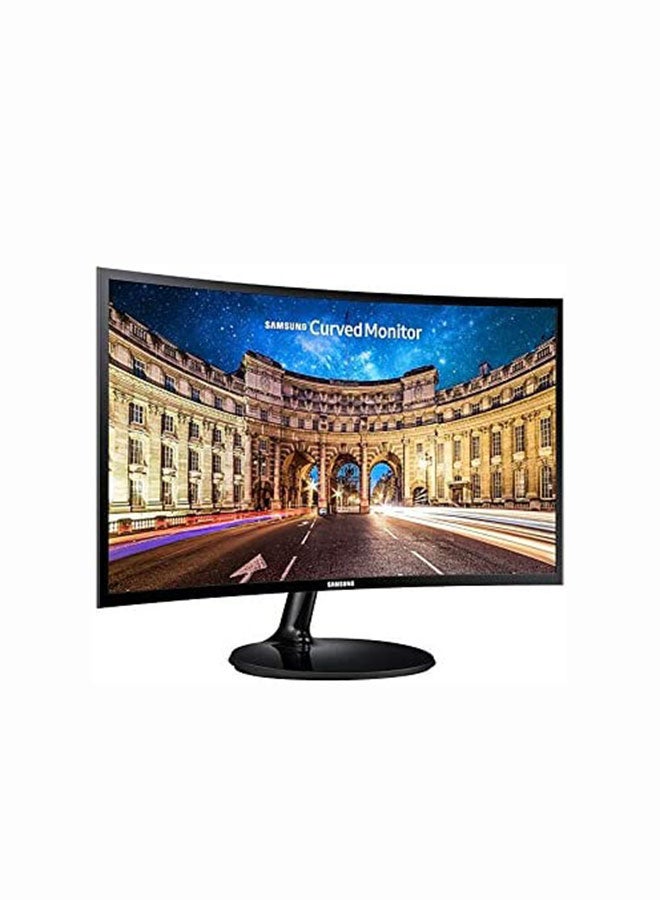 Samsung - 24-Inch Essential Samsung Curved Monitor with the Deeply Immersive Viewing Experience LC24F390FHMXUE Black - Image 1