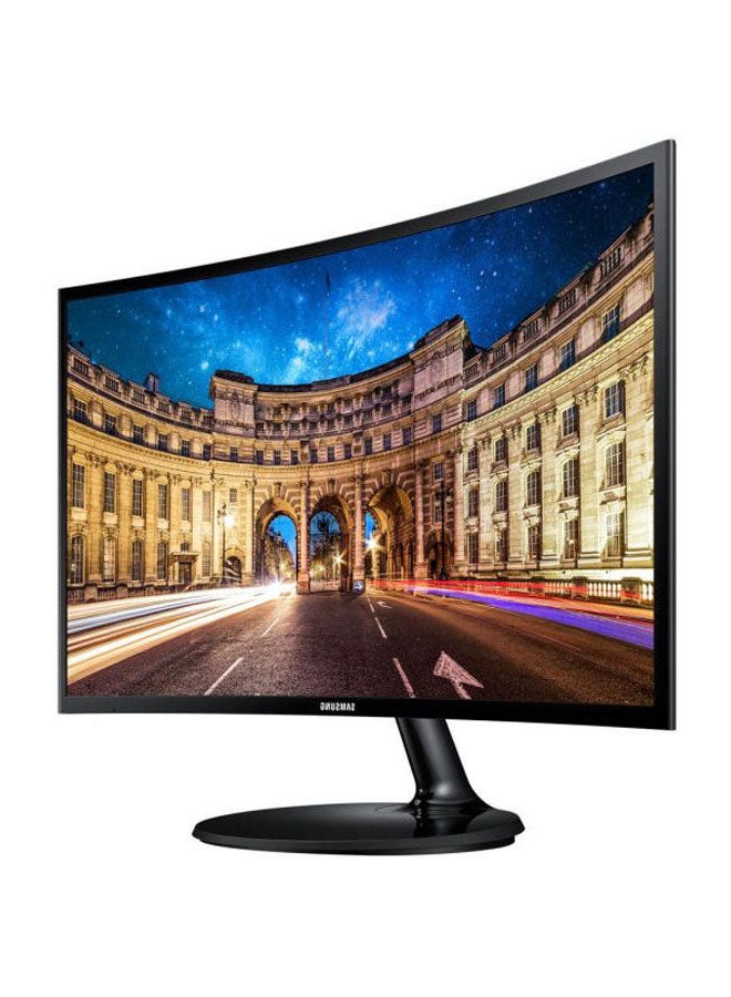 Samsung - 24-Inch Essential Samsung Curved Monitor with the Deeply Immersive Viewing Experience LC24F390FHMXUE Black - Image 1