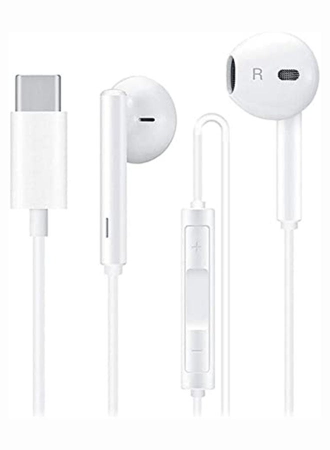 HUAWEI - CM33 Wired In-Ear Headphones With Mic White - Image 1