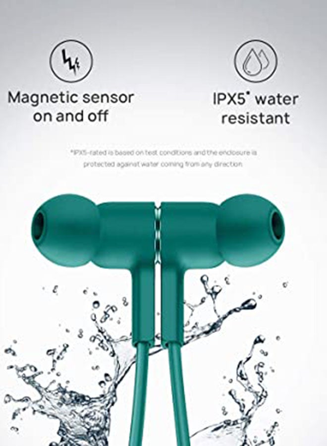 HUAWEI - Freelace Bluetooth In-Ear Neckband Headphones Emerald Green - Image 1