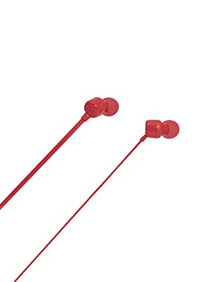 JBL - Tune 110 Wired In-Ear Headphones - Deep Pure Bass - 1-Button Remote - Tangle Free Cable - Ultra Comfort Fit Red - Image 1