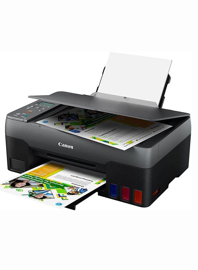 Canon - PIXMA G3420 Wireless Colour 3-in-1 Refillable MegaTank Inkjet Printer, Suitable for Banner Printing, A4 Print, Copy, Scan, Wi-Fi, Cloud Connectivity Black - Image 1