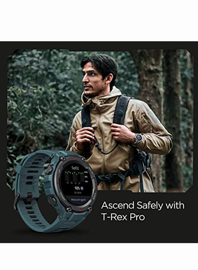 Amazfit - T-Rex Pro Smartwatch Steel Blue - Image 1