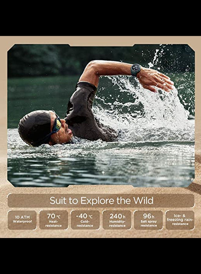Amazfit - T Rex Pro Smartwatch Desert Grey - Image 1