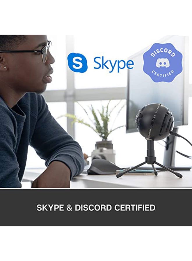 Blue USB Microphone Snowball - GB Gloss Black - Image 5