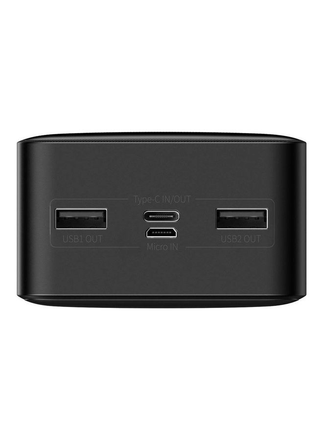 Baseus - 30000 mAh Baseus Bipow Digital Display Power bank 30000mAh 2x USB / USB Typ C / micro USB Quick Charge AFC FCP 15W (PPDML-K01) Black - Image 1