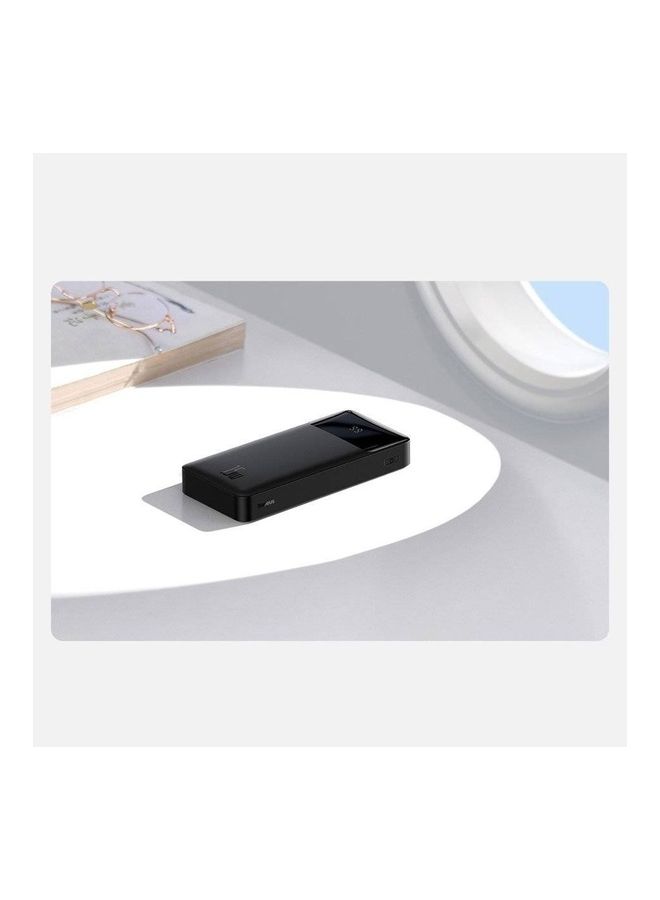 Baseus - 30000 mAh Baseus Bipow Digital Display Power bank 30000mAh 2x USB / USB Typ C / micro USB Quick Charge AFC FCP 15W (PPDML-K01) Black - Image 1