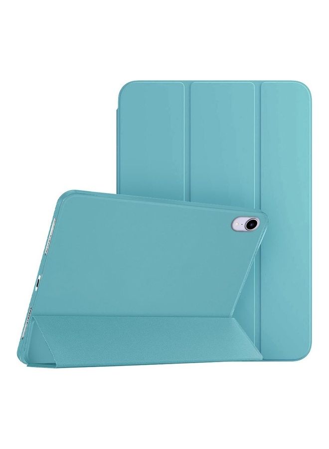MARGOUN iPad Mini 6th Generation Case (2021) Leather Folio Stand Folding Cover Compatible with Apple iPad Mini 6 (8.3 inch) Blue  - Image 1