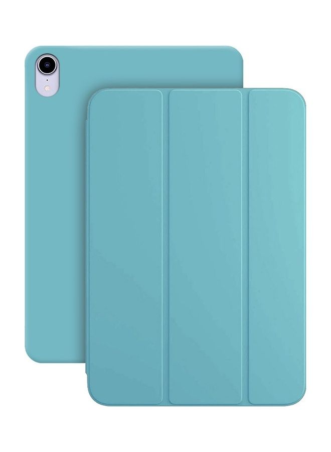 MARGOUN iPad Mini 6th Generation Case (2021) Leather Folio Stand Folding Cover Compatible with Apple iPad Mini 6 (8.3 inch) Blue  - Image 2