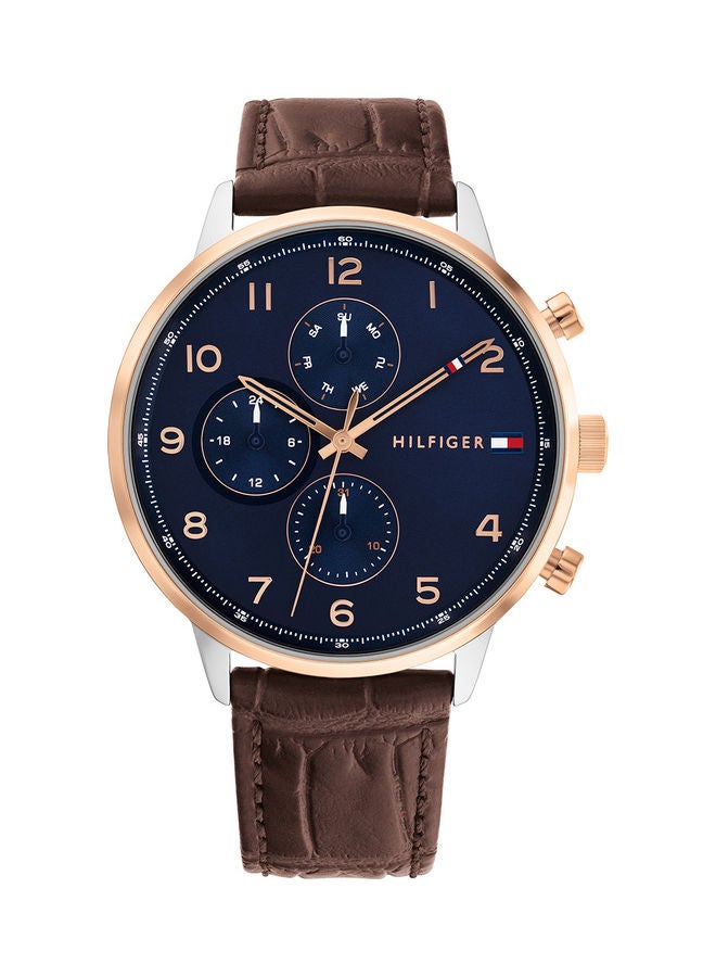 TOMMY HILFIGER - Men's Leather Analog Wrist Watch 1791987 - Image 1