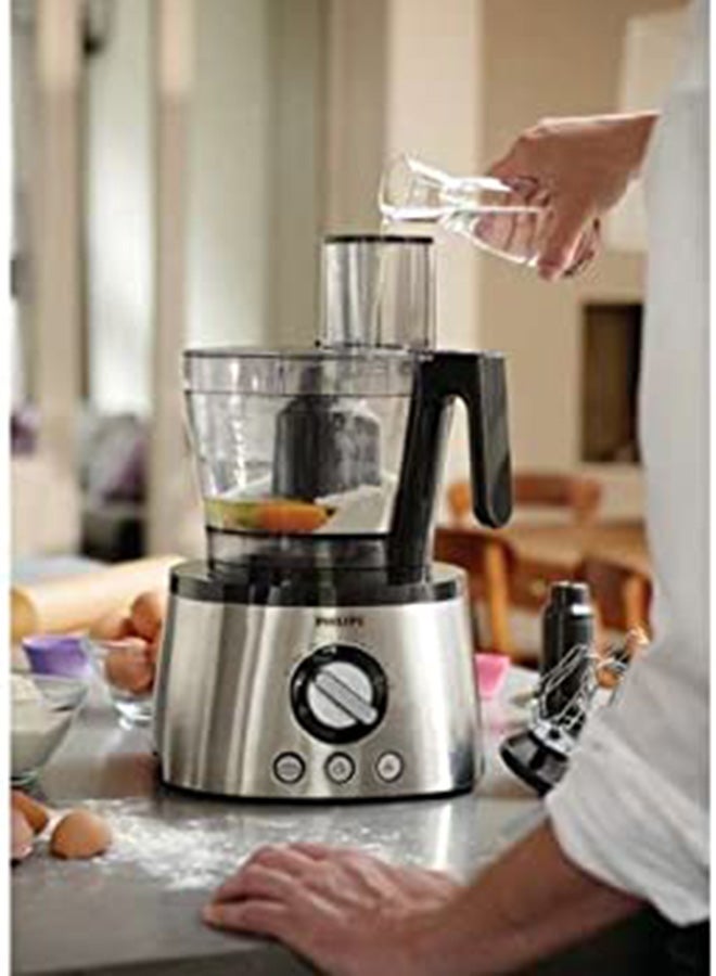 فيليبس طقم محضر طعام يوضع على سطح المنضدة 3.4 L 1300.0 W HR7778 أسود / رمادي / شفاف  - Image 3