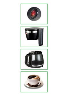 دي إل سي  ماكينة صنع القهوة بفلتر للسوائل 1.25 L 800.0 W DLC-CM7302 أسود\ساطع\فضي  - Image 3