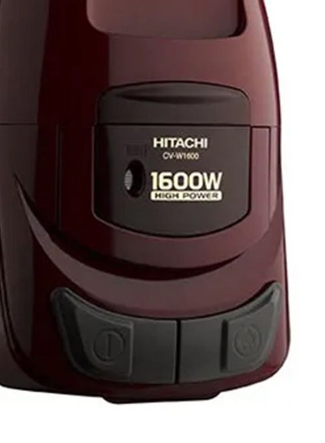 HITACHI Electric Canister Vacuum Cleaner 5 L 1600 W CV-W1600 SS220 WR Wine Red  - Image 5