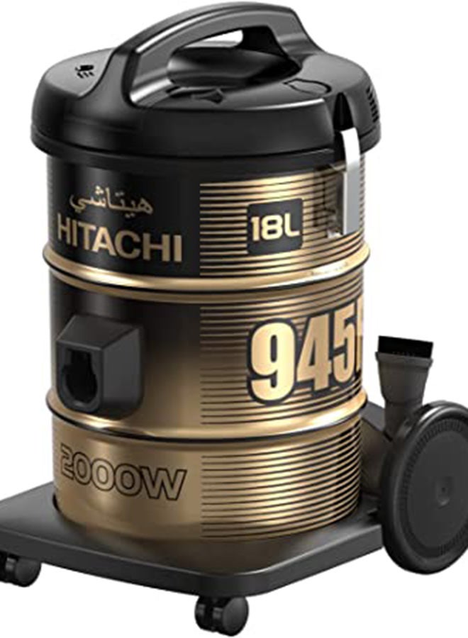 HITACHI - Unique Design Vacuum Cleaner 21 L 2200 W CV-960F SS220 Black - Image 1