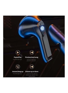 QT81 Wireless Earphone Touch Button Hifi Stereo Earbuds 40mAh Battery BT 5.0 Waterproof Headphones With Mic Black - v1667393815/N43380861A_3