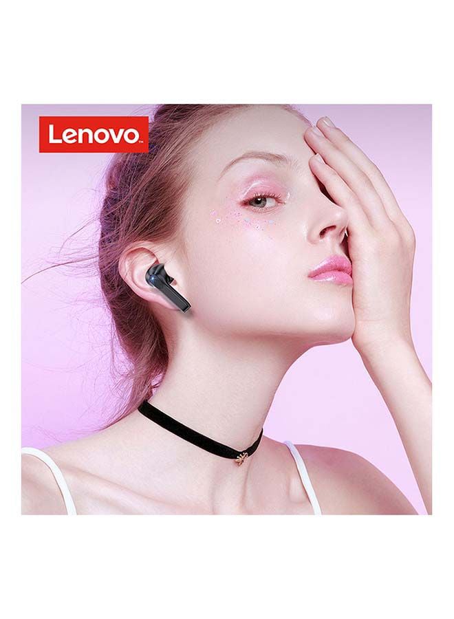 Lenovo - QT81 Wireless Earphone Touch Button Hifi Stereo Earbuds 40mAh Battery BT 5.0 Waterproof Headphones With Mic Black - Image 1