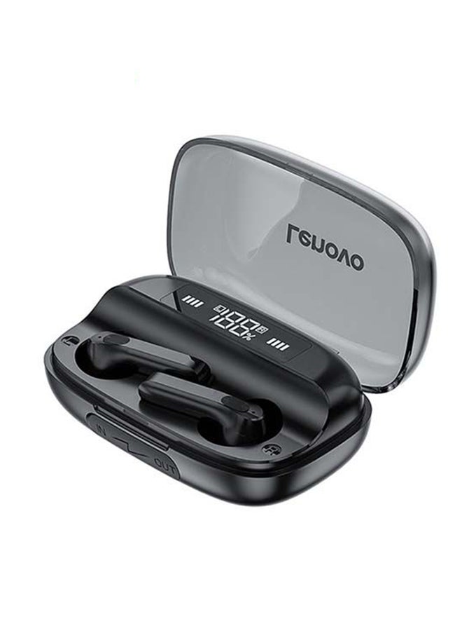 Lenovo - QT81 Wireless Earphone Touch Button Hifi Stereo Earbuds 40mAh Battery BT 5.0 Waterproof Headphones With Mic Black - Image 1