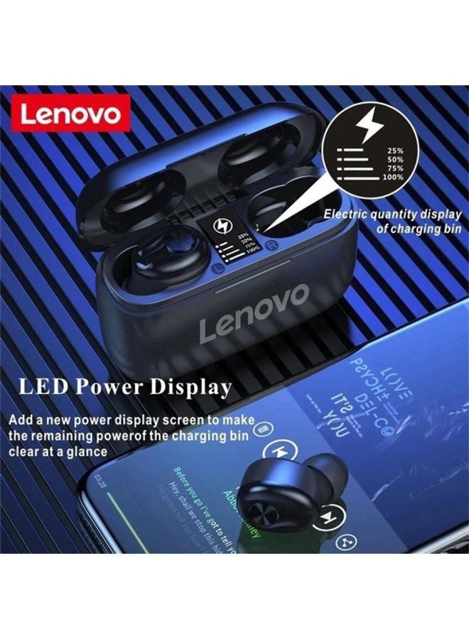 Lenovo - HT18 True Wireless Stereo Earbuds Black - Image 1