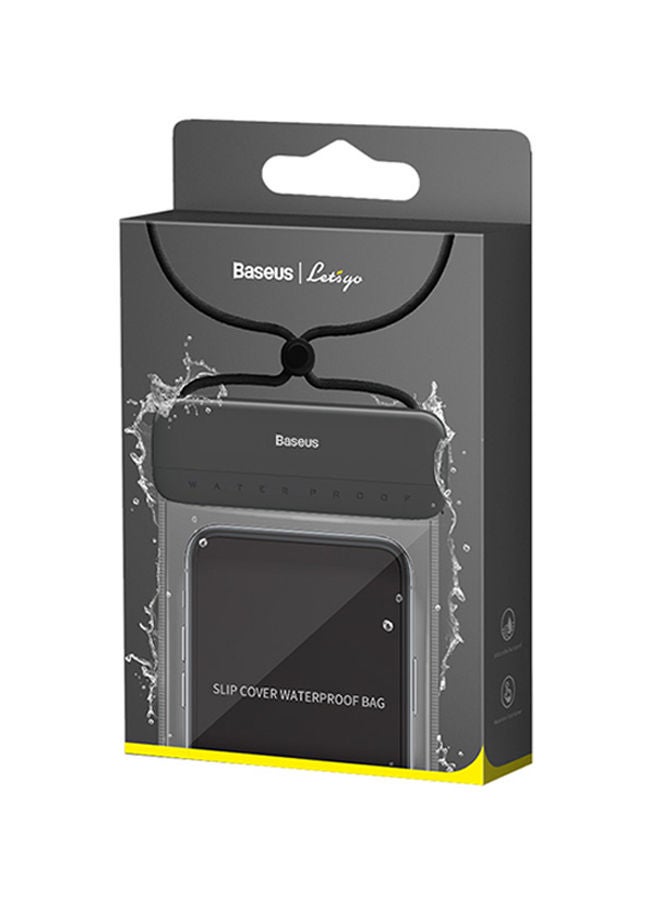 Baseus Universal Waterproof Case Cell Phone Pouch Dry Bag Compatible with iPhone 13 Pro Mini, iPhone 12 11 X XR XS, Samsung Galaxy S21 S20 all 4.0-7.2'' Phone Black/Grey  - Image 4