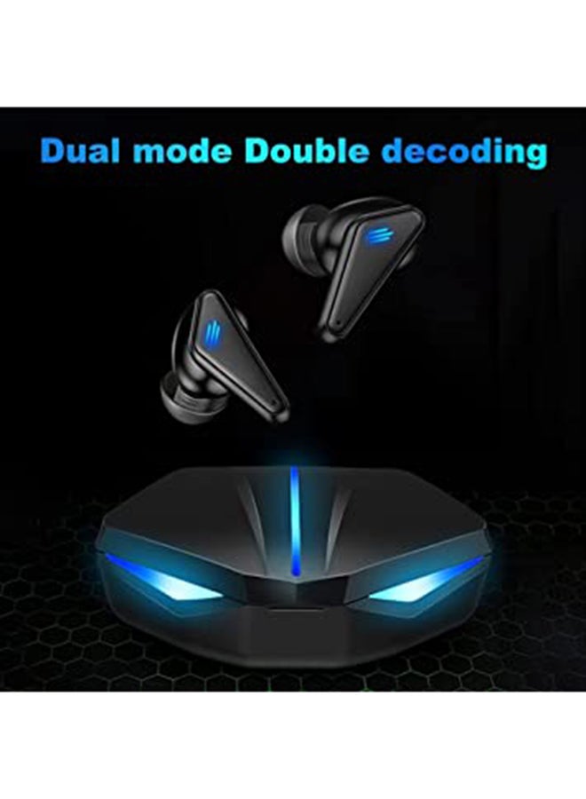 ARNO - K55 Gaming Headset Low Delay TWS Fone Bluetooth Earphones Earbuds with Mic Bass Audio Sound Positioning PUBG Wireless Headphones Black - Image 1