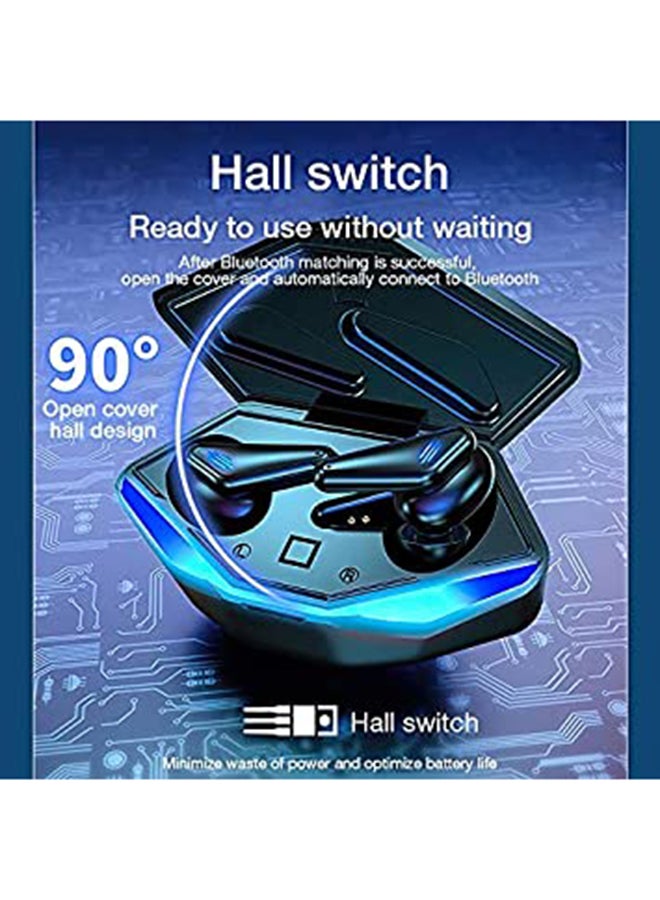 ARNO - K55 Gaming Headset Low Delay TWS Fone Bluetooth Earphones Earbuds with Mic Bass Audio Sound Positioning PUBG Wireless Headphones Black - Image 1