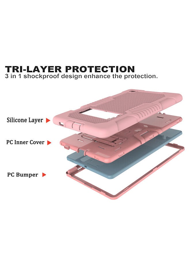 Rock Pow Protective Cover Case for Samsung Galaxy Tab S6 Lite 10.4 Inch 2020 Rose Gold - Image 5