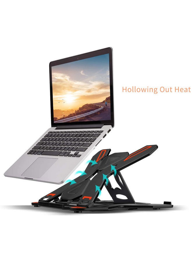 Adjustable Multi-Angle Stand For 10 to 17-inch Laptops Black 